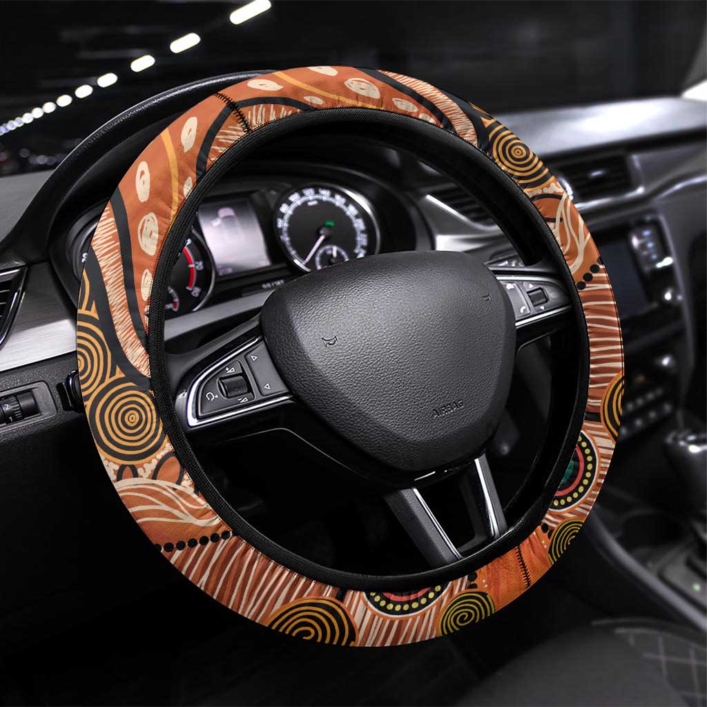 Aboriginal and Torres Strait Islander Children's Day Steering Wheel Cover The Next Generation Strong in Culture