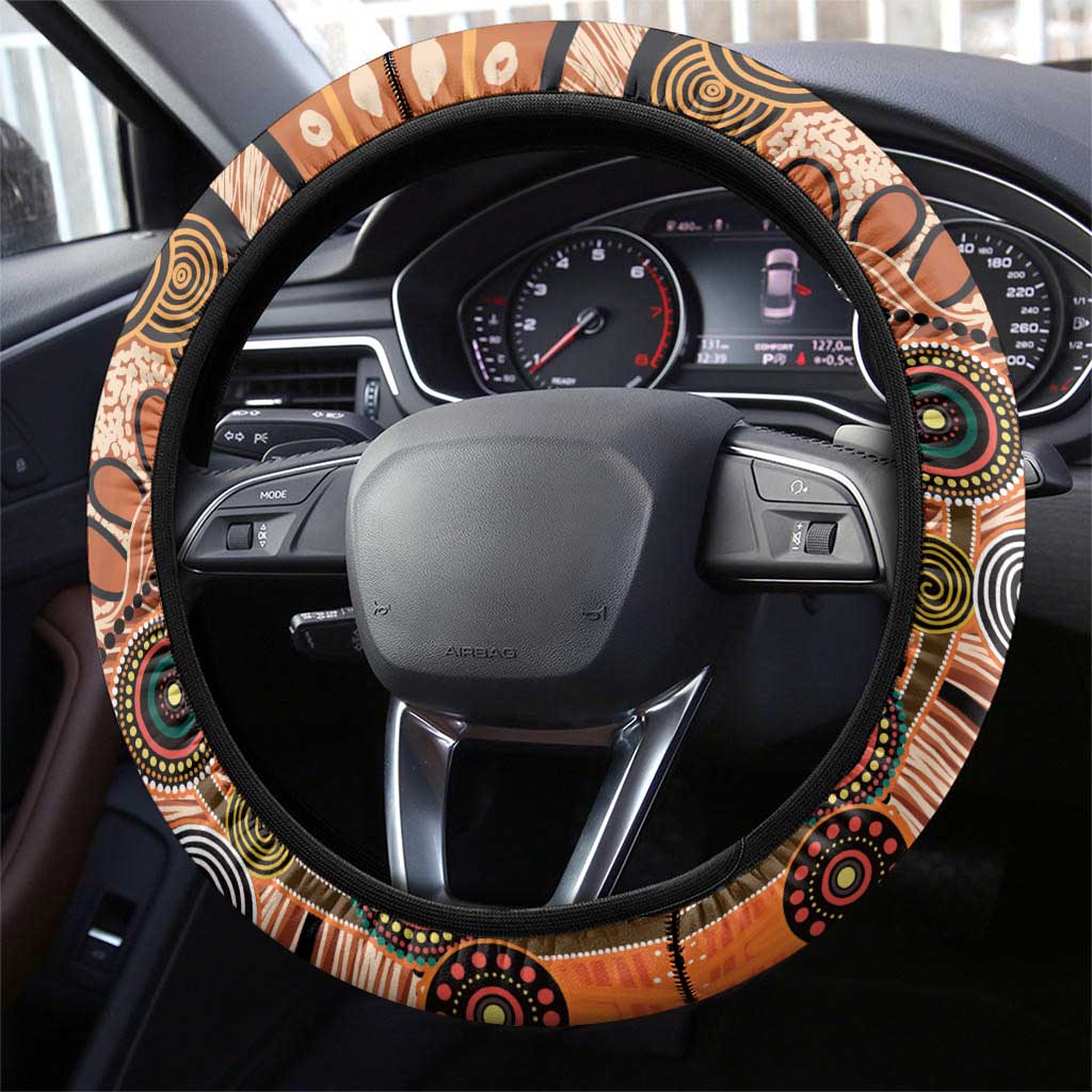 Aboriginal and Torres Strait Islander Children's Day Steering Wheel Cover The Next Generation Strong in Culture