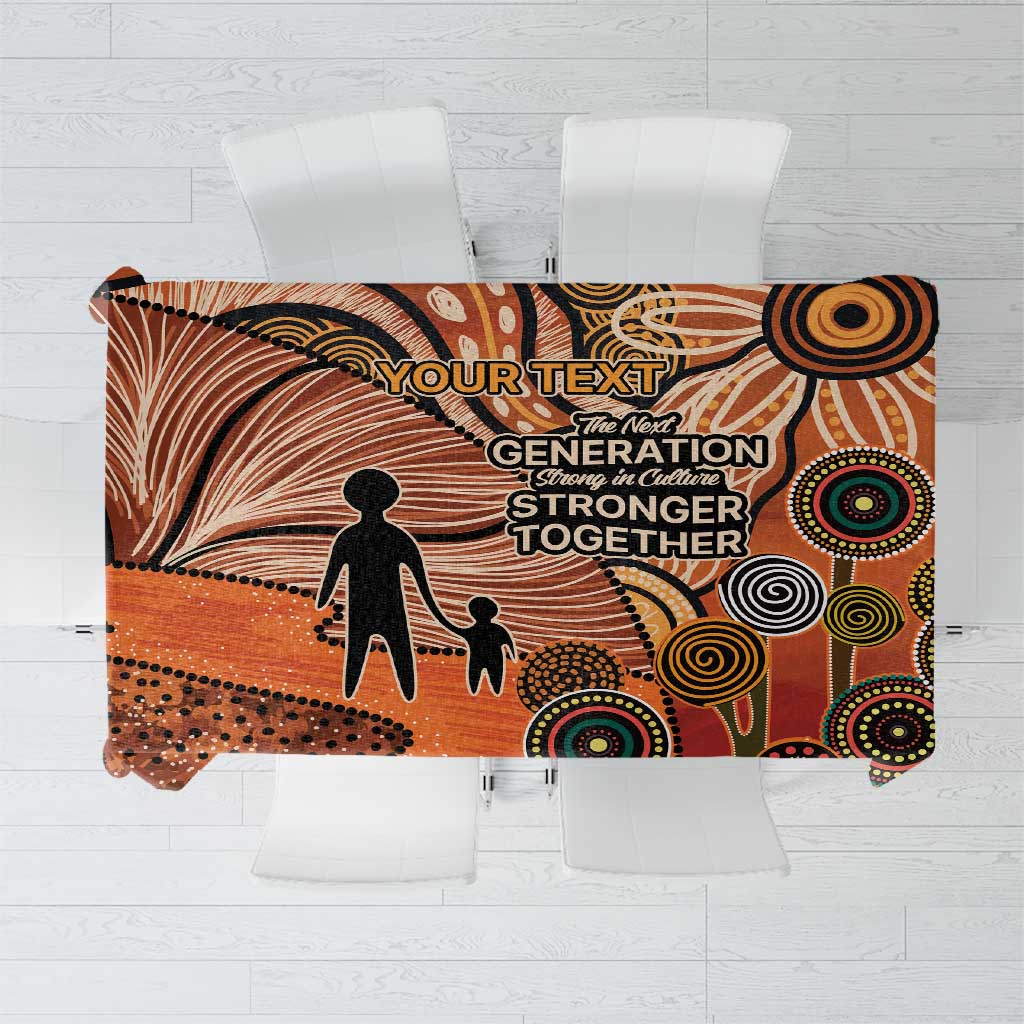 Aboriginal and Torres Strait Islander Children's Day Personalised Tablecloth The Next Generation Strong in Culture