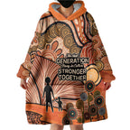 Aboriginal and Torres Strait Islander Children's Day Personalised Wearable Blanket Hoodie The Next Generation Strong in Culture