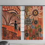 Aboriginal and Torres Strait Islander Children's Day Personalised Window Curtain The Next Generation Strong in Culture