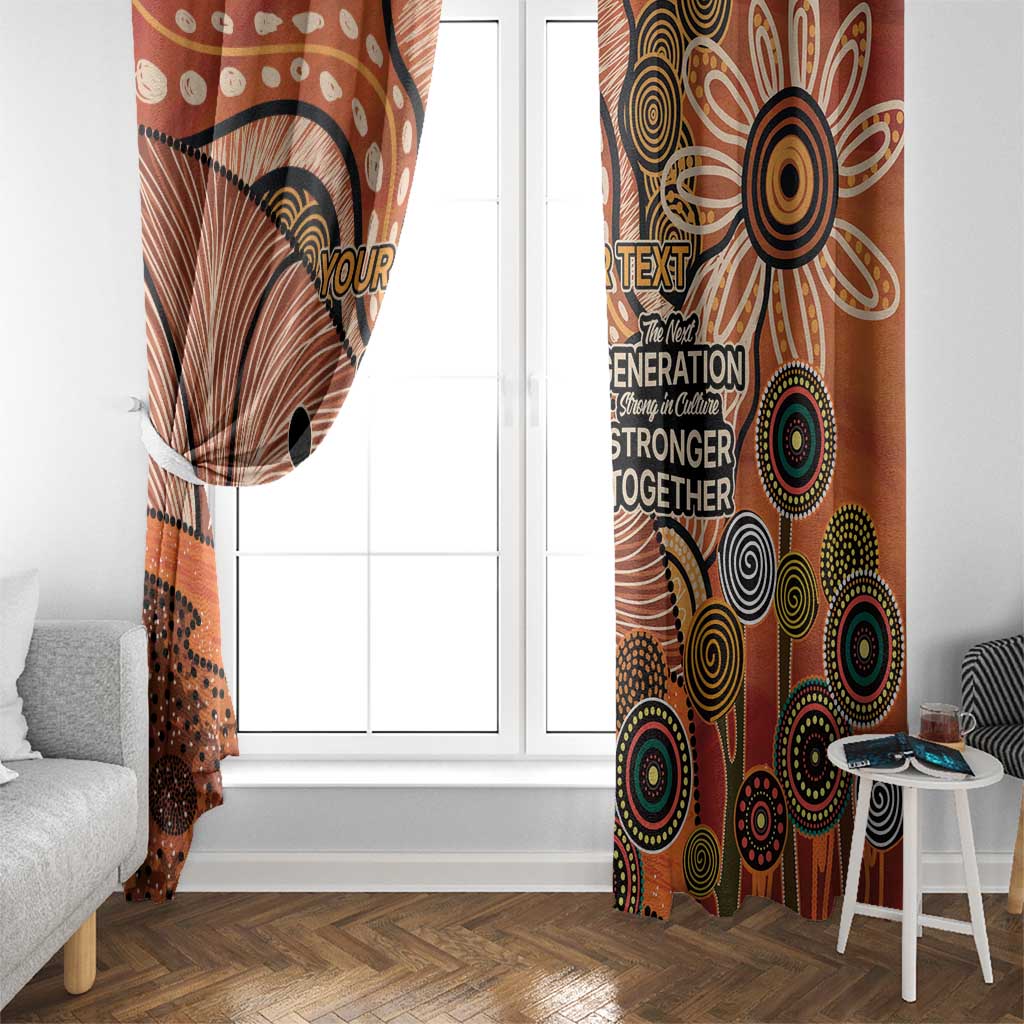 Aboriginal and Torres Strait Islander Children's Day Personalised Window Curtain The Next Generation Strong in Culture