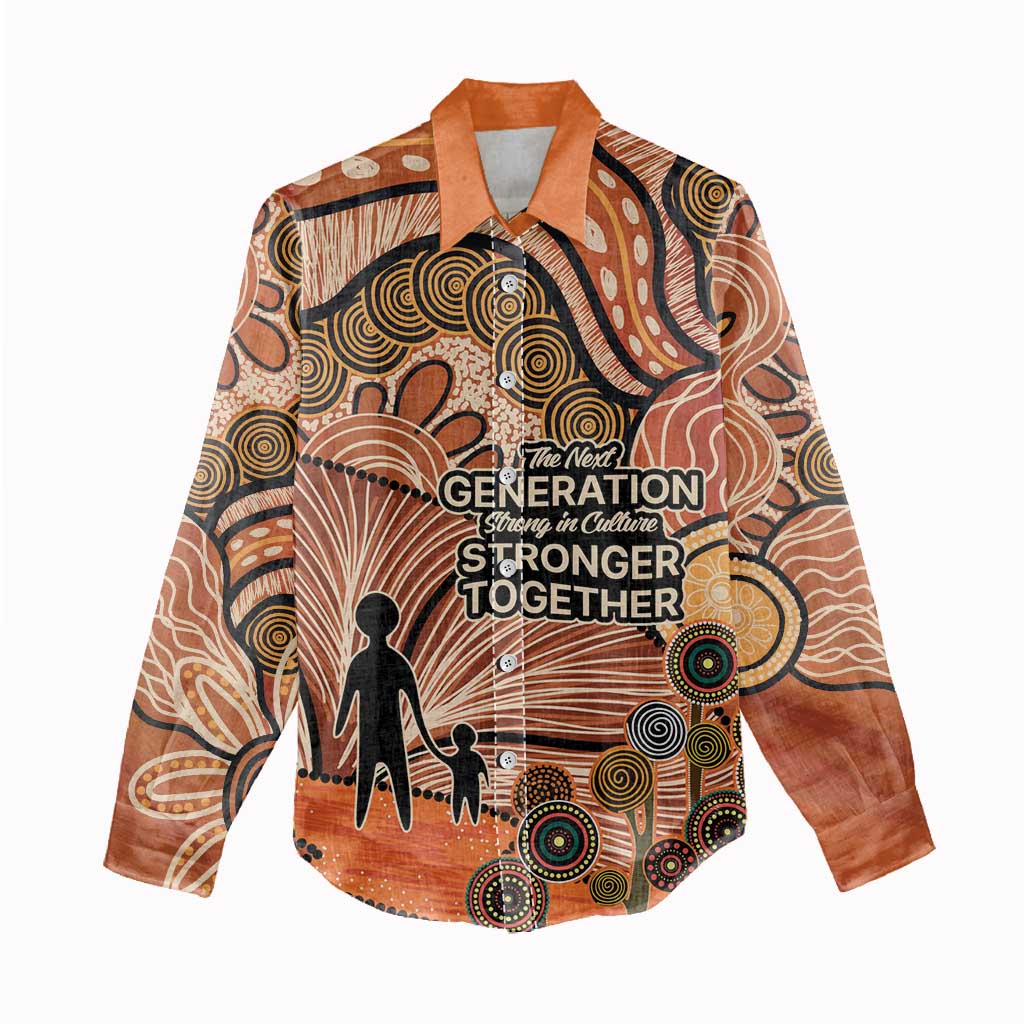 Aboriginal and Torres Strait Islander Children's Day Personalised Women Casual Shirt The Next Generation Strong in Culture