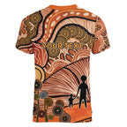 Aboriginal and Torres Strait Islander Children's Day Personalised Women V-Neck T-Shirt The Next Generation Strong in Culture