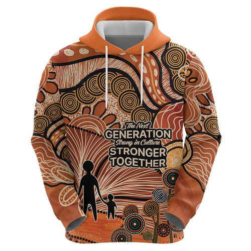 Aboriginal and Torres Strait Islander Children's Day Personalised Zip Hoodie The Next Generation Strong in Culture