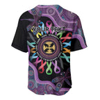 Inspirational Fight Cancers In All Color Personalised Baseball Jersey Dragonfly Aboriginal Art