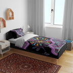 Inspirational Fight Cancers In All Color Personalised Bedding Set Dragonfly Aboriginal Art