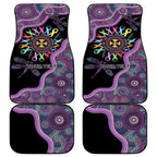 Inspirational Fight Cancers In All Color Personalised Car Mats Dragonfly Aboriginal Art