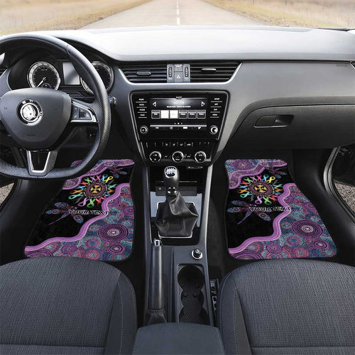 Inspirational Fight Cancers In All Color Personalised Car Mats Dragonfly Aboriginal Art