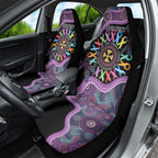 Inspirational Fight Cancers In All Color Personalised Car Seat Cover Dragonfly Aboriginal Art