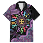 Inspirational Fight Cancers In All Color Personalised Family Matching Mermaid Dress and Hawaiian Shirt Dragonfly Aboriginal Art