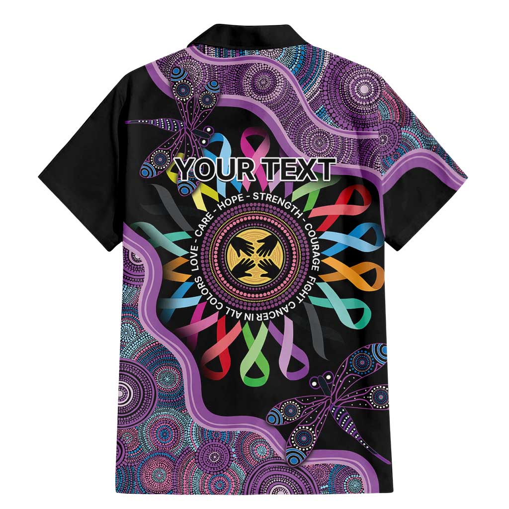 Inspirational Fight Cancers In All Color Personalised Family Matching Mermaid Dress and Hawaiian Shirt Dragonfly Aboriginal Art