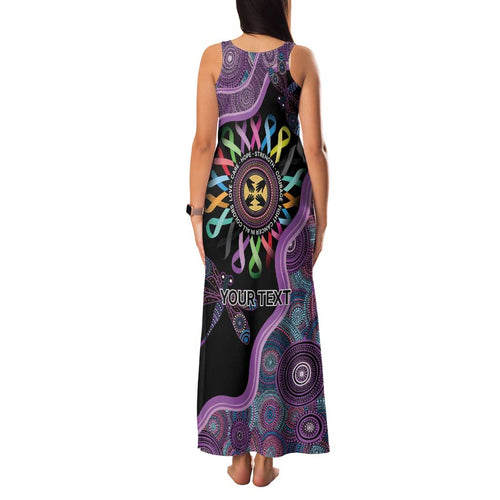 Inspirational Fight Cancers In All Color Personalised Family Matching Tank Maxi Dress and Hawaiian Shirt Dragonfly Aboriginal Art