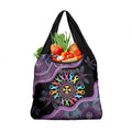Inspirational Fight Cancers In All Color Personalised Grocery Bag Dragonfly Aboriginal Art