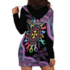 Inspirational Fight Cancers In All Color Personalised Hoodie Dress Dragonfly Aboriginal Art