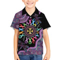 Inspirational Fight Cancers In All Color Personalised Kid Hawaiian Shirt Dragonfly Aboriginal Art