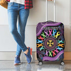 Inspirational Fight Cancers In All Color Personalised Luggage Cover Dragonfly Aboriginal Art