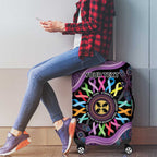 Inspirational Fight Cancers In All Color Personalised Luggage Cover Dragonfly Aboriginal Art