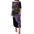 Inspirational Fight Cancers In All Color Personalised Puletasi Dragonfly Aboriginal Art