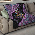 Inspirational Fight Cancers In All Color Personalised Quilt Dragonfly Aboriginal Art