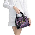 Inspirational Fight Cancers In All Color Personalised Shoulder Handbag Dragonfly Aboriginal Art