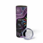 Inspirational Fight Cancers In All Color Personalised Skinny Tumbler Dragonfly Aboriginal Art