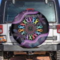 Inspirational Fight Cancers In All Color Personalised Spare Tire Cover Dragonfly Aboriginal Art