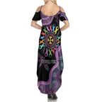 Inspirational Fight Cancers In All Color Personalised Summer Maxi Dress Dragonfly Aboriginal Art