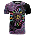 Inspirational Fight Cancers In All Color Personalised T Shirt Dragonfly Aboriginal Art
