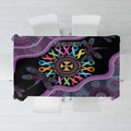 Inspirational Fight Cancers In All Color Personalised Tablecloth Dragonfly Aboriginal Art