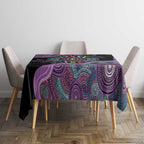 Inspirational Fight Cancers In All Color Personalised Tablecloth Dragonfly Aboriginal Art