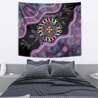 Inspirational Fight Cancers In All Color Personalised Tapestry Dragonfly Aboriginal Art