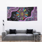 Inspirational Fight Cancers In All Color Personalised Tapestry Dragonfly Aboriginal Art