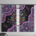 Inspirational Fight Cancers In All Color Personalised Window Curtain Dragonfly Aboriginal Art