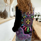 Inspirational Fight Cancers In All Color Personalised Women Casual Shirt Dragonfly Aboriginal Art