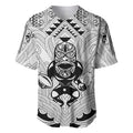 2026 Autumn Rugby Nations New Zealand Custom Baseball Jersey White Kowhaiwhai Maori Tribal Taniko Motif