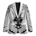 2026 Autumn Rugby Nations New Zealand Custom Blazer White Kowhaiwhai Maori Tribal Taniko Motif