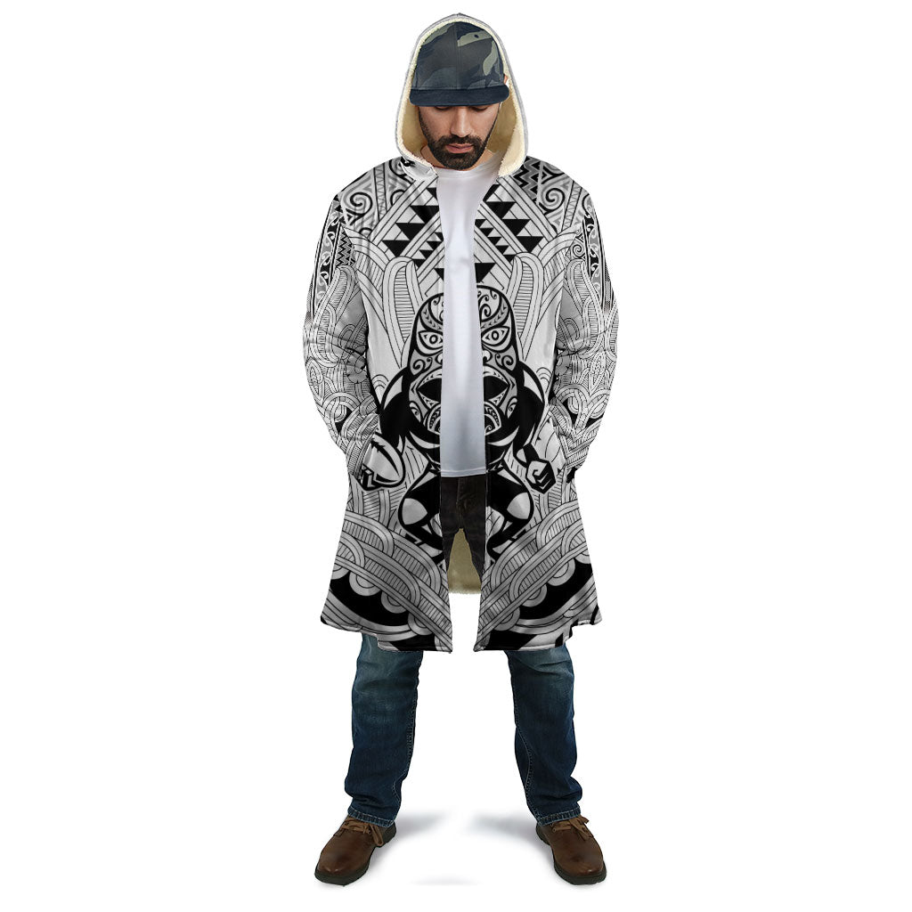 2026 Autumn Rugby Nations New Zealand Custom Cloak White Kowhaiwhai Maori Tribal Taniko Motif