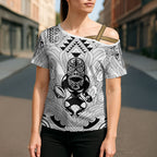 2026 Autumn Rugby Nations New Zealand Custom Cross Shoulder Shirt White Kowhaiwhai Maori Tribal Taniko Motif