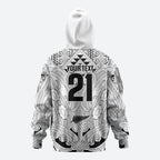 2026 Autumn Rugby Nations New Zealand Custom Hoodie White Kowhaiwhai Maori Tribal Taniko Motif