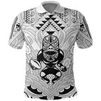 2026 Autumn Rugby Nations New Zealand Custom Polo Shirt White Kowhaiwhai Maori Tribal Taniko Motif