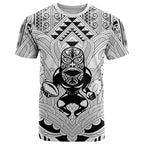 2026 Autumn Rugby Nations New Zealand Custom T Shirt White Kowhaiwhai Maori Tribal Taniko Motif
