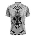 2026 Autumn Rugby Nations New Zealand Custom Zipper Polo Shirt White Kowhaiwhai Maori Tribal Taniko Motif