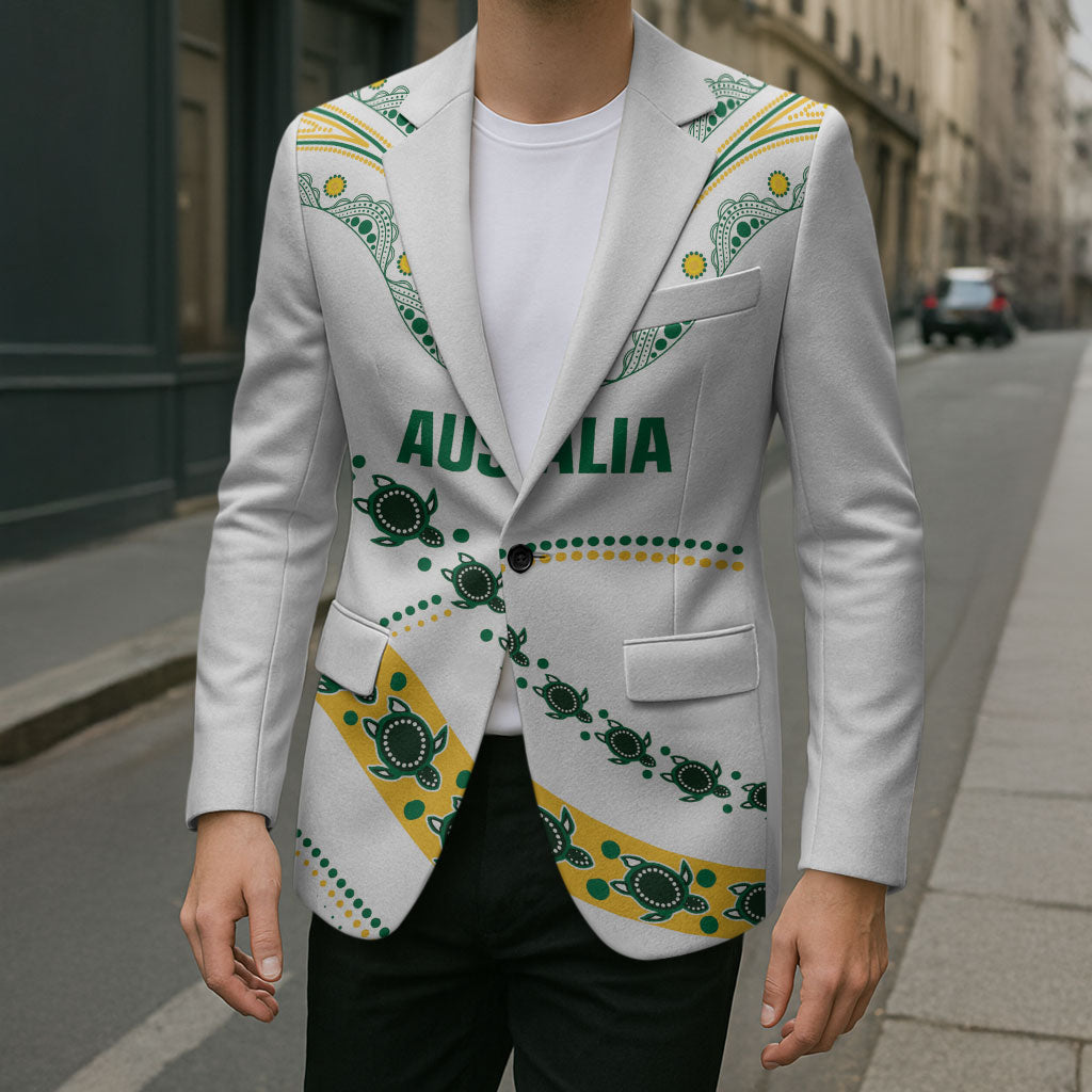 2026 Autumn Rugby Nations Australia Custom Blazer Indigenous Turtle Aboriginal Dot Art