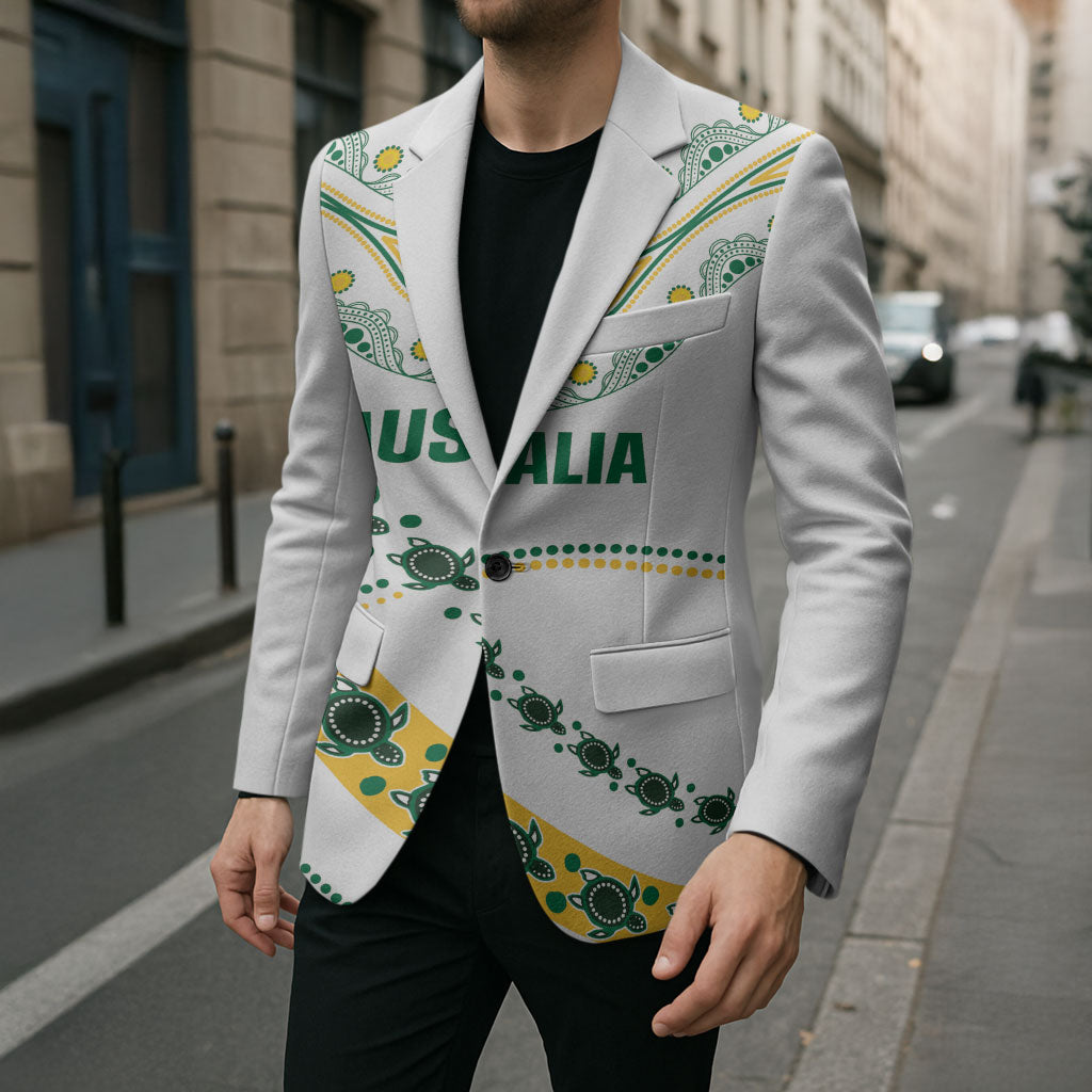 2026 Autumn Rugby Nations Australia Custom Blazer Indigenous Turtle Aboriginal Dot Art
