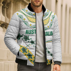 2026 Autumn Rugby Nations Australia Custom Bomber Puffer Jacket Indigenous Turtle Aboriginal Dot Art