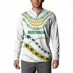 2026 Autumn Rugby Nations Australia Custom Button Sweatshirt Indigenous Turtle Aboriginal Dot Art