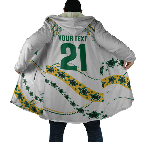 2026 Autumn Rugby Nations Australia Custom Cloak Indigenous Turtle Aboriginal Dot Art
