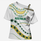2026 Autumn Rugby Nations Australia Custom Cross Shoulder Shirt Indigenous Turtle Aboriginal Dot Art