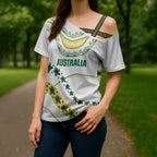 2026 Autumn Rugby Nations Australia Custom Cross Shoulder Shirt Indigenous Turtle Aboriginal Dot Art